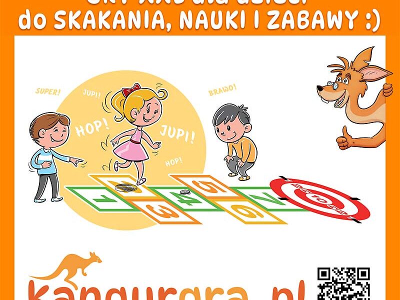 DUŻE GRY dla DZIECI do skakania, nauki i zabawy KangurGra.pl