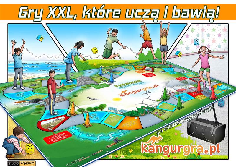 EKOMANIA edukacyjne GRY XXL dla DZIECI do nauki i zabawy KangurGra.pl