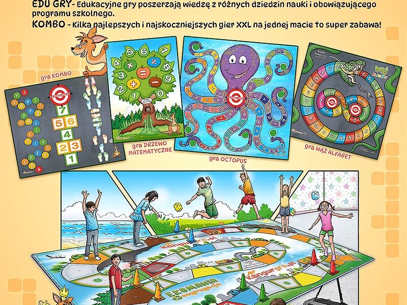 EKO GRY XXL dla dzieci OZE - czyste powietrze, energia, woda - ekologiczne gry