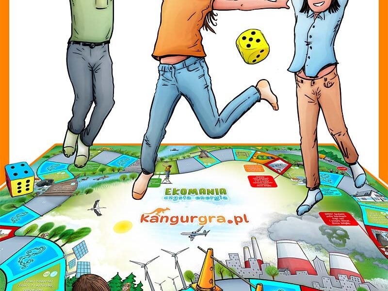 EKO GRY XXL dla dzieci OZE - czyste powietrze, energia, woda - ekologiczne gry