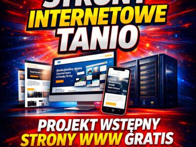Strona WWW od 590 zł + projekt wstępny GRATIS + BONUS